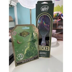 Wet Brush‎ Wicked Original Detangler Hair Brush Bow Clip and Face Mask Set NEW